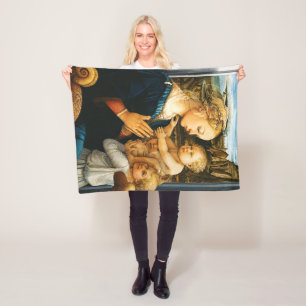 Madonna mit Kind und zwei Engel, Filippo Lippi Fleecedecke