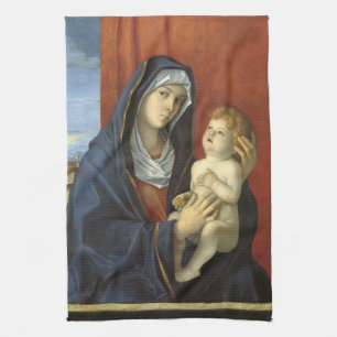 Madonna mit Kind von Giovanni Bellini Geschirrtuch