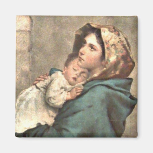 Madonna mit Scarf Holds Magnet (Vorne)