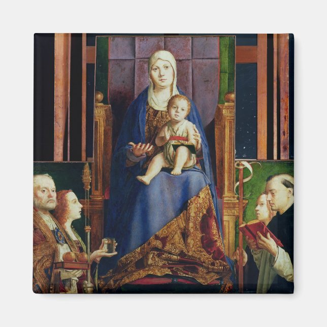 Madonna mit St. Nikolaus von Bari Magnet (Vorne)