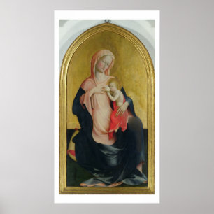 Madonna of Humility, c.1410 (tempera on panel) Poster