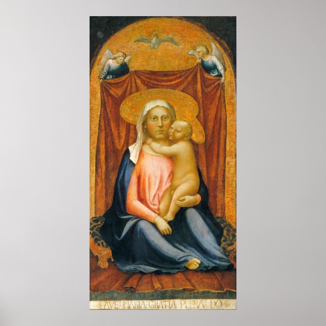 Madonna of Humility - Masaccio Fine Art Poster (Devant)