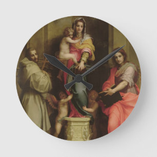 Madonna of the Harpies, 1517 (oil on panel) Runde Wanduhr