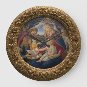 madonna of the magnificat große wanduhr
