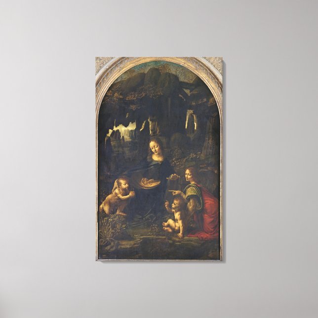 Madonna of the Rocks, c.1478 Leinwanddruck (Vorderseite)