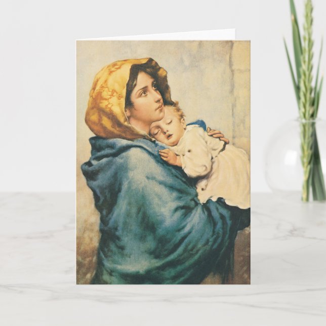 Madonna of the streets - Roberto Ferruzzi Karte (Vorderseite)
