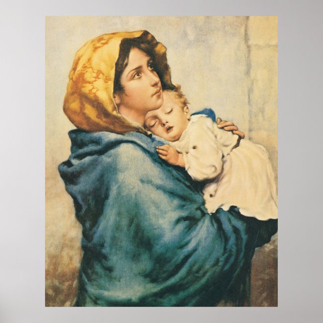 Madonna of the streets - Roberto Ferruzzi Poster (Vorne)