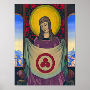 Madonna Oriflamma von Nicholas Roerich Poster