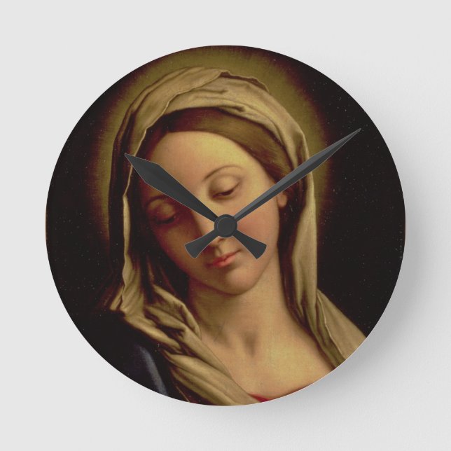 Madonna Runde Wanduhr (Vorderseite)
