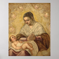 Madonna Stars Jacopo Tintoretto Kunstgedicht