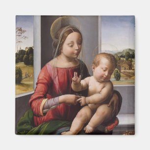 Madonna u. Kind mit Johannes der Täufer Magnet