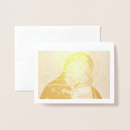 Madonna und Child Gold Fossilienkarte Folienkarte