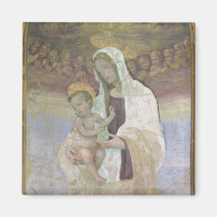 Madonna und das Kind, ein Detail vom tabernacl Magnet