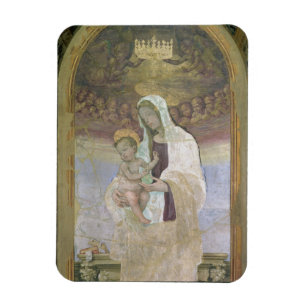 Madonna und das Kind, ein Detail vom tabernacl Magnet