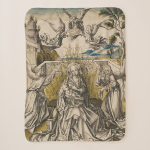Madonna und Engel in einer Landschaft c.1500 Sherpadecke