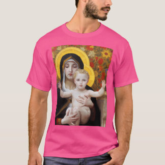 Madonna und Jesus Mutter und Kind Religiöse Geiste T-Shirt