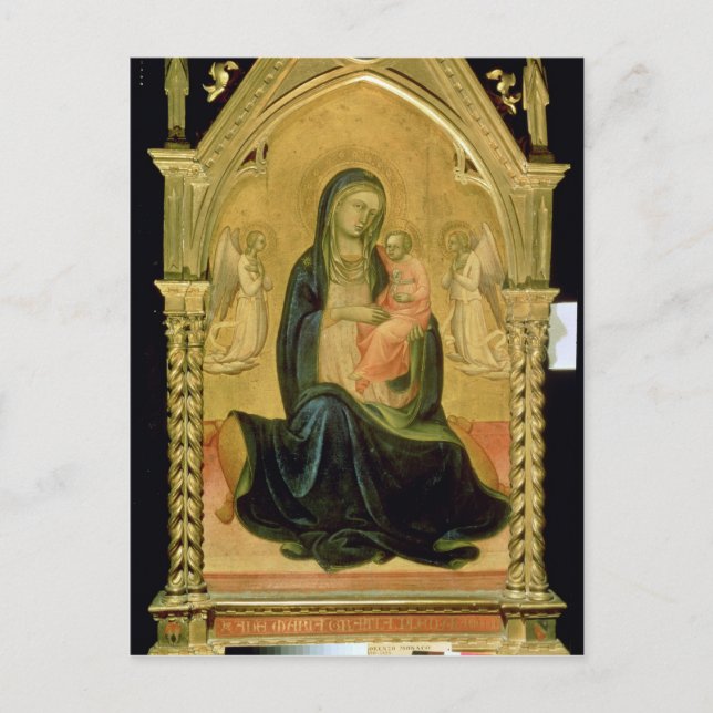 Madonna und Kind, 1400 Postkarte (Vorderseite)