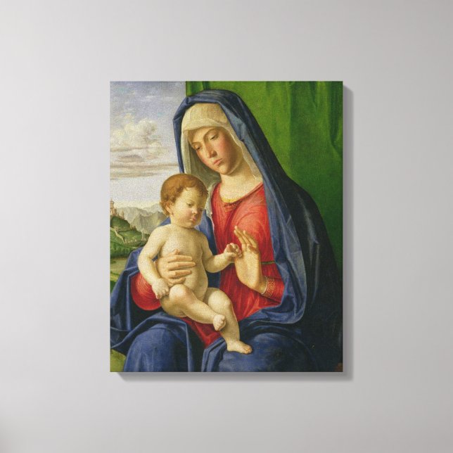 Madonna und Kind, 1490er Leinwanddruck (Vorderseite)