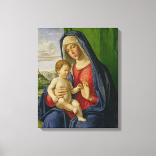 Madonna und Kind, 1490er Leinwanddruck