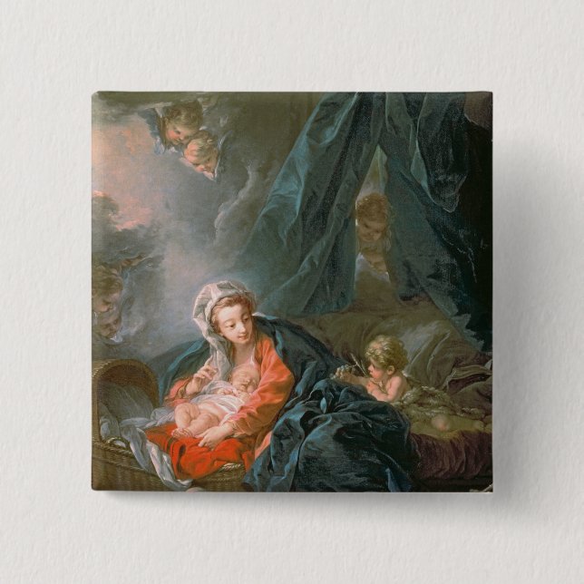 Madonna und Kind, 18. Jahrhundert Button (Vorderseite)