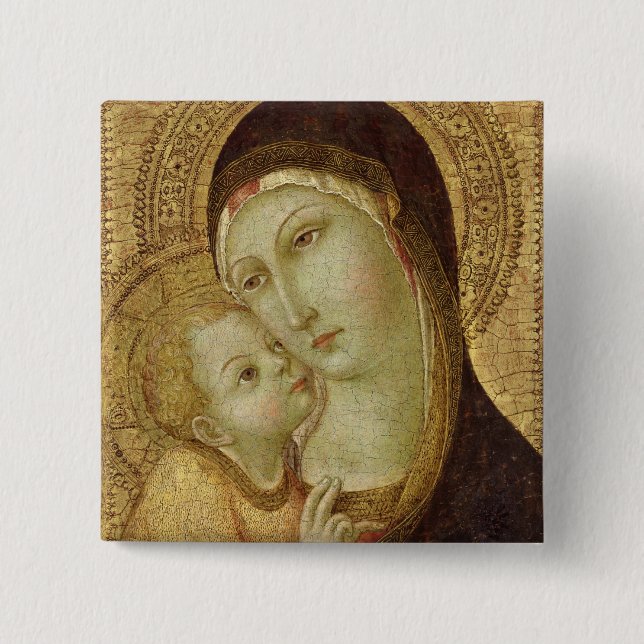 Madonna und Kind 2 Button (Vorderseite)