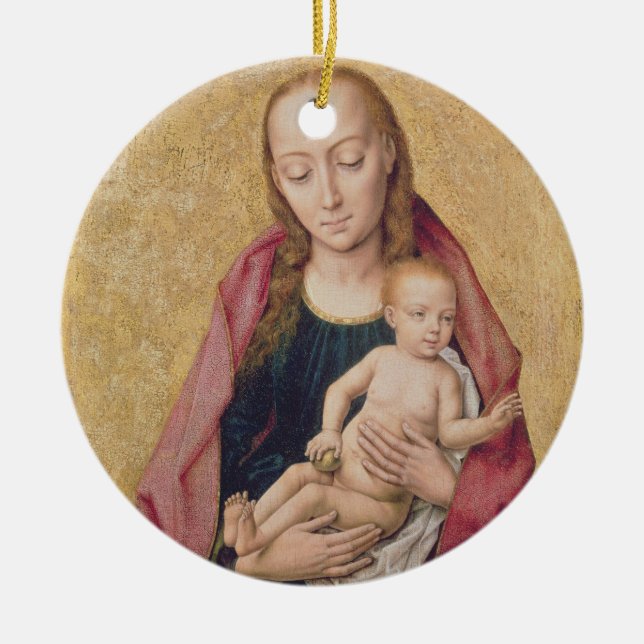 Madonna und Kind 2 Keramikornament (Vorne)