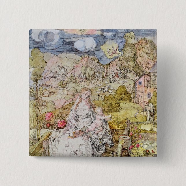 Madonna und Kind 3 Button (Vorderseite)