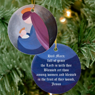 Madonna und Kind - Ave Maria Weihnachtsschmuck