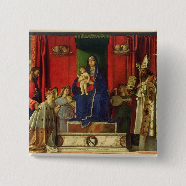 Madonna und Kind (Barbarigo Altarpiece) 1488 Button (Vorderseite)