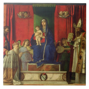 Madonna und Kind (Barbarigo Altarpiece) 1488 Fliese