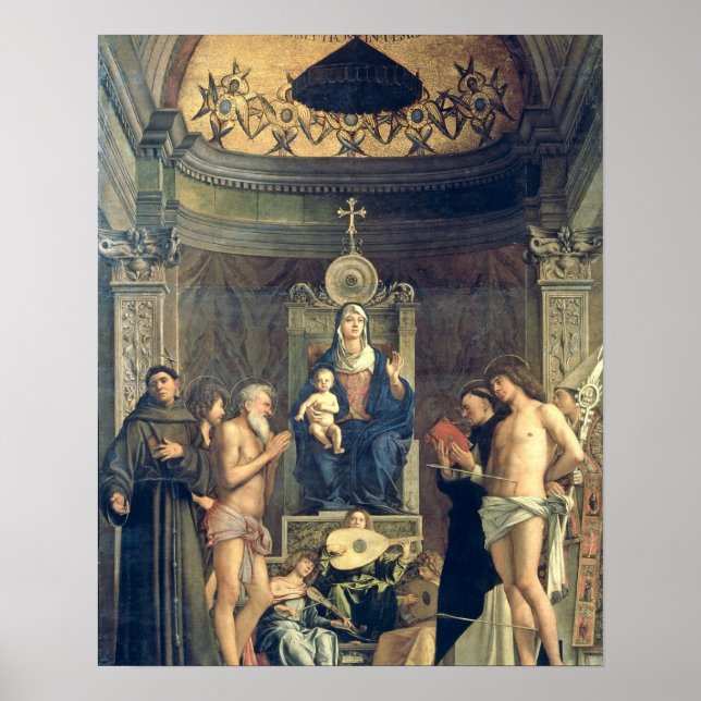 Madonna und Kind begeisterten zwischen SS. Francis Poster (Vorne)