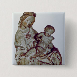 Madonna und Kind, bekannt als das Krumauer Button