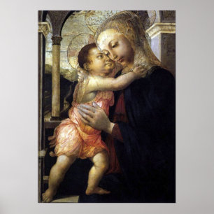 Madonna und Kind - Botticelli - c1500 Poster