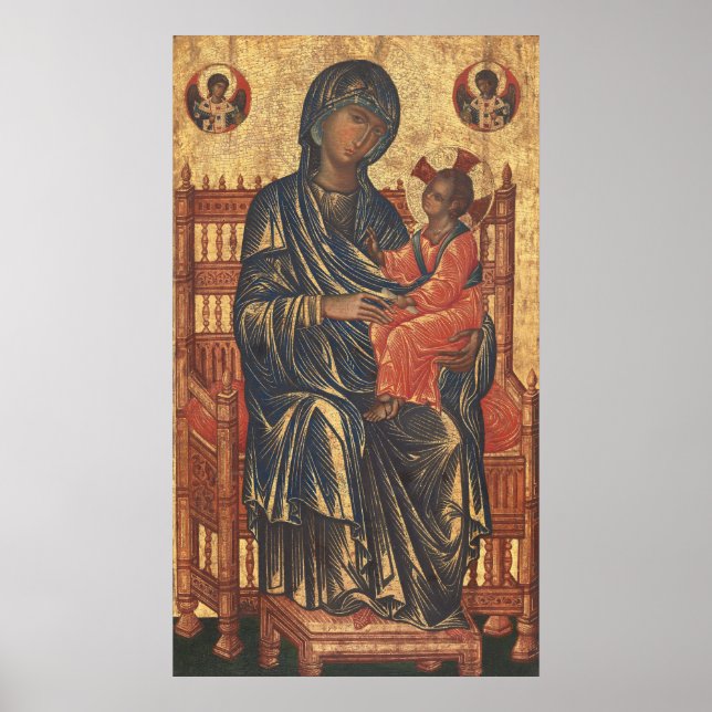Madonna und Kind - Byzantinisches Kunstmuseum Poster (Vorne)