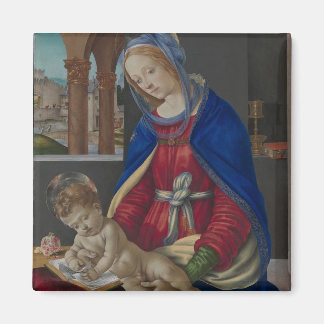 Madonna und Kind, ca. 1483-4 Magnet (Vorne)
