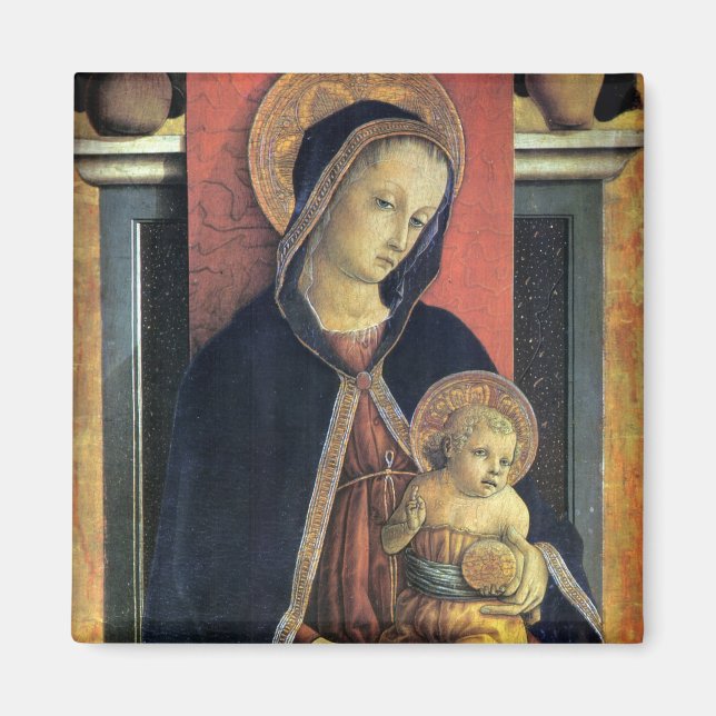 Madonna und Kind - Carlo Crivelli - c1468 Magnet (Vorne)