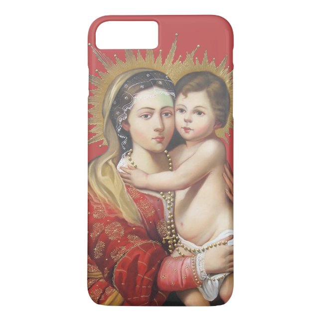 Madonna und Kind Case-Mate iPhone Hülle (Rückseite)