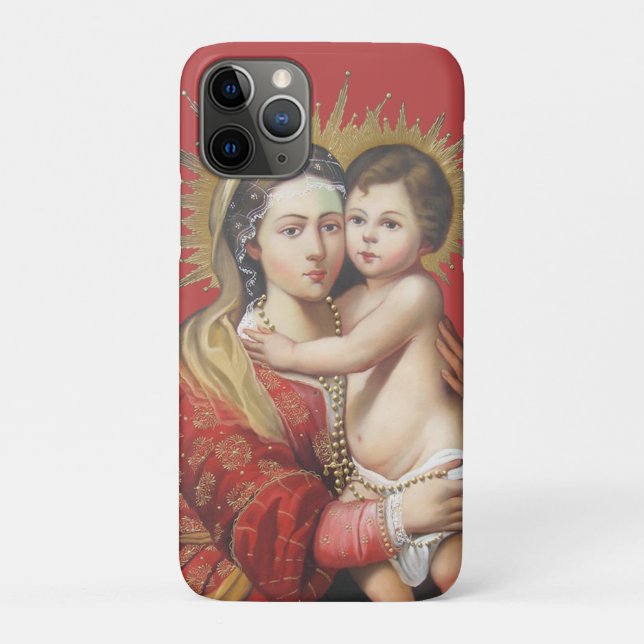 Madonna und Kind Case-Mate iPhone Hülle (Rückseite)