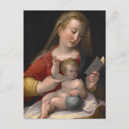 Madonna und Kind des sechzehnten Jahrhunderts Postkarte