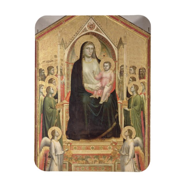 Madonna und Kind enthusironed, c.1300-03 (PRE-rest Magnet (Vertikal)