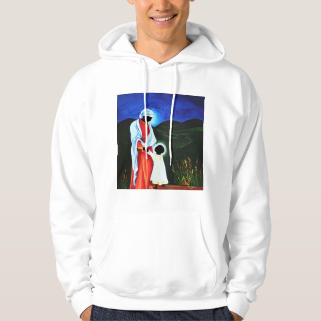Madonna und Kind - erste Schritte 2008 Hoodie (Vorderseite)