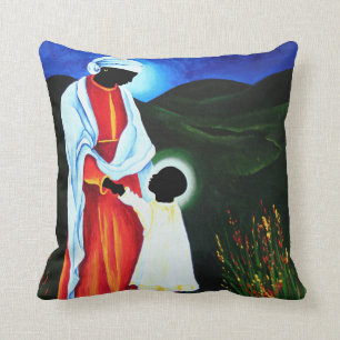 Madonna und Kind - erste Schritte 2008 Kissen