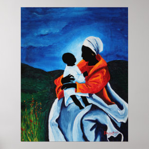 Madonna und Kind - erste Wörter 2008 Poster