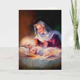 Madonna und Kind. Fine Art Christmas Cards Feiertagskarte