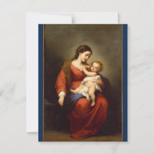 Madonna und Kind in Ruhm ... Postkarte
