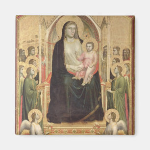 Madonna und Kind inthronisiert, c.1300-03 Magnet