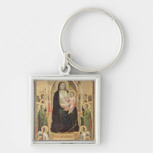Madonna und Kind inthronisiert, c.1300-03 Schlüsselanhänger