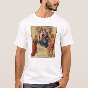 Madonna und Kind inthronisiert mit Heiliger Mary T-Shirt