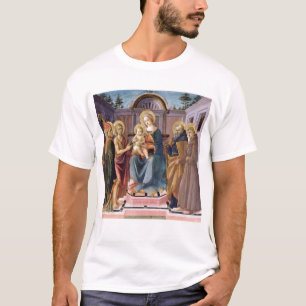 Madonna und Kind inthronisiert mit SS T-Shirt