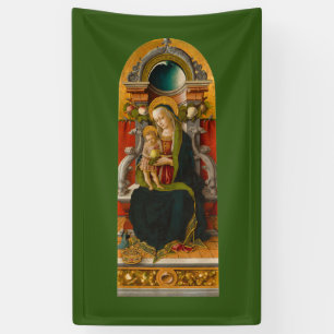 Madonna und Kind inthronisierte Fahne Banner